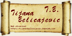 Tijana Beličajević vizit kartica
